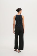 KADY CROSS OVER LINEN TOP