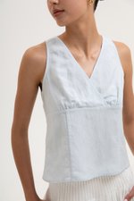 KADY CROSS OVER LINEN TOP