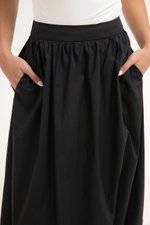 MYLANA BUBBLE HEM MIDI SKIRT