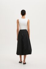 MYLANA BUBBLE HEM MIDI SKIRT