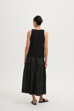 MINKA CONTRAST LINEN TOP