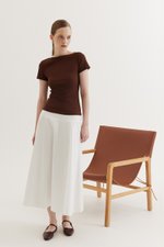 BRYNN DROPWAIST MIDI SKIRT