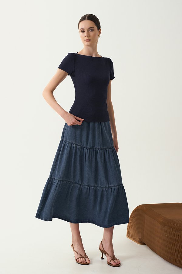 BRIDGET BOAT NECK T-SHIRT