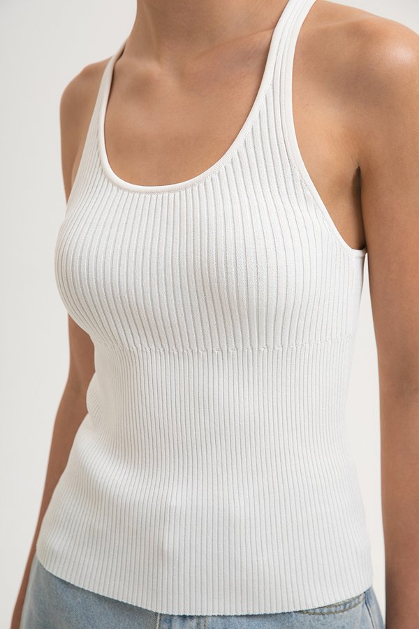 HADLEY NEEDLEWORK RIBBED TANK HADLEY NEEDLEWORK RIBBED TANK