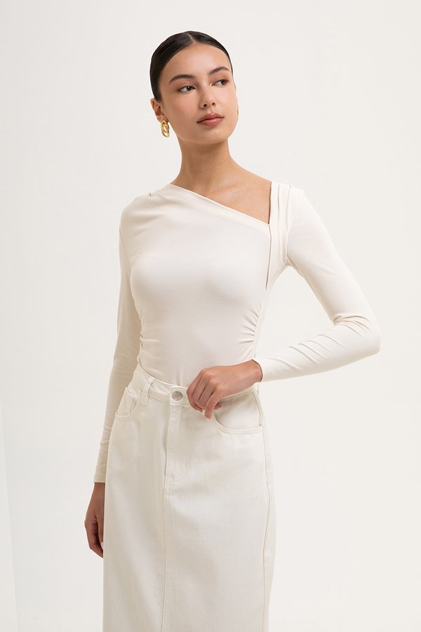 CARLIE ASYMMETRIC LONG SLEEVE TOP CARLIE ASYMMETRIC LONG SLEEVE TOP