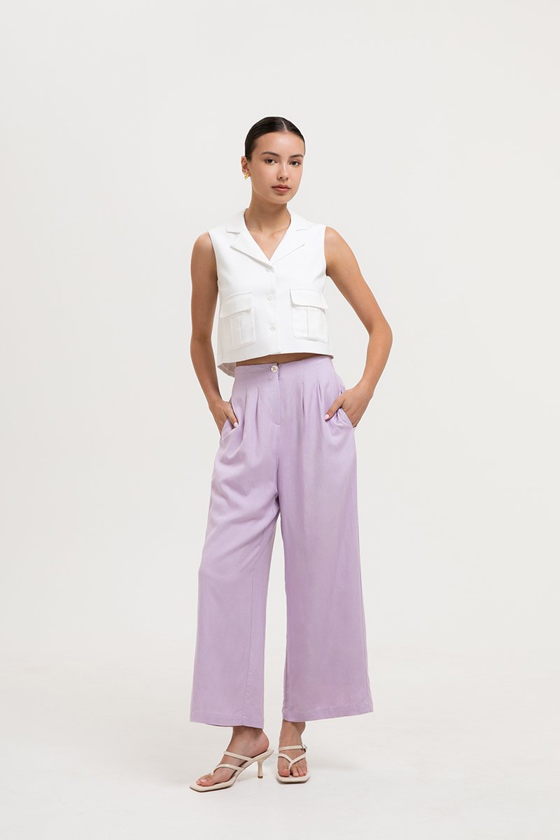 DANIA HIGHWAIST LINEN PANTS