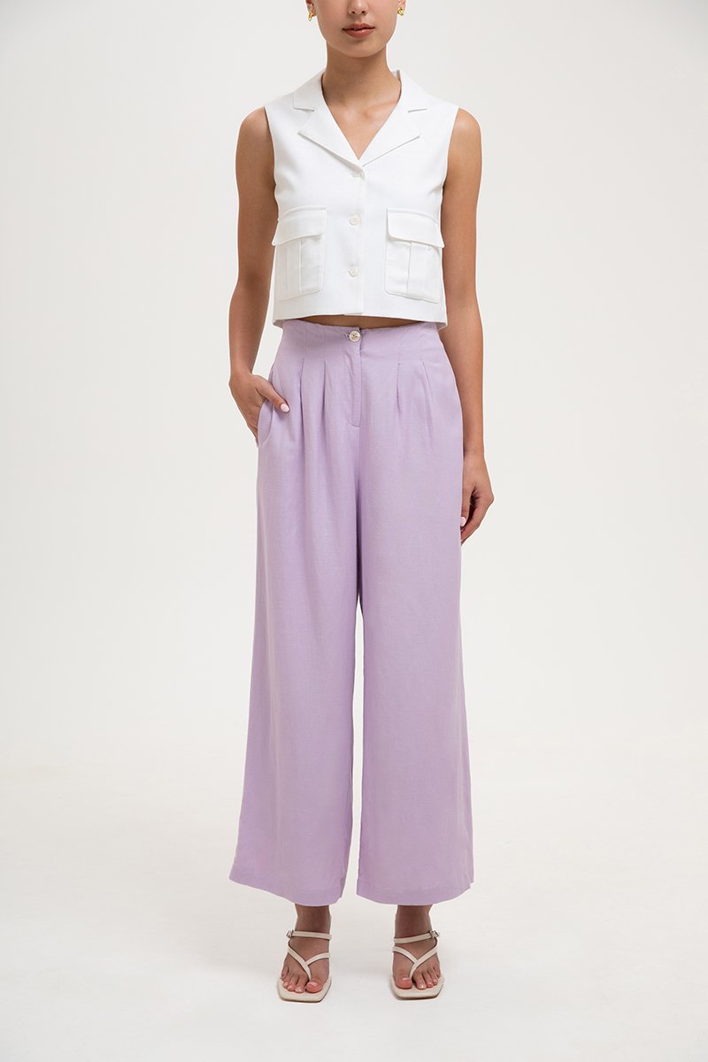 DANIA HIGHWAIST LINEN PANTS
