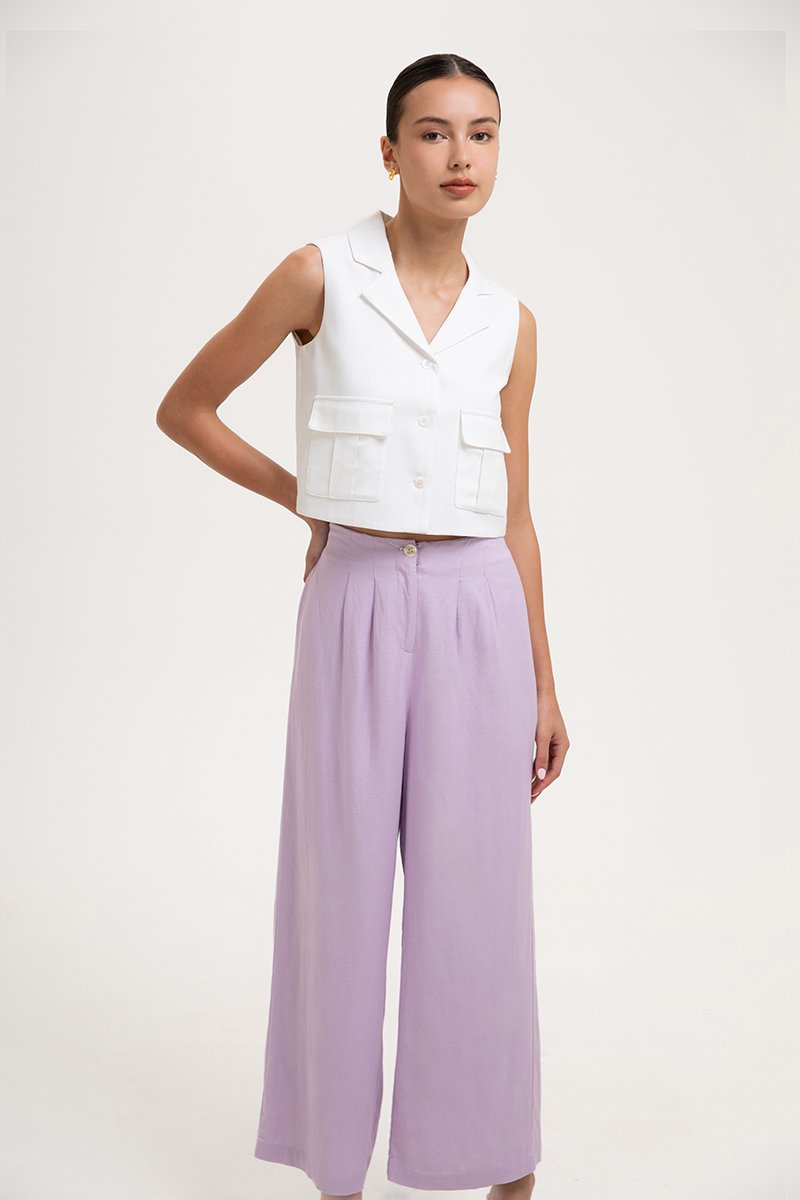 DANIA HIGHWAIST LINEN PANTS