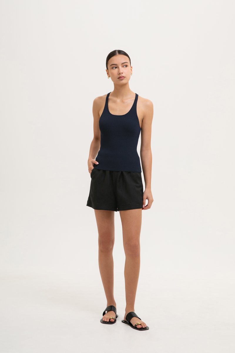 HADLEY NEEDLEWORK RIBBED TANK