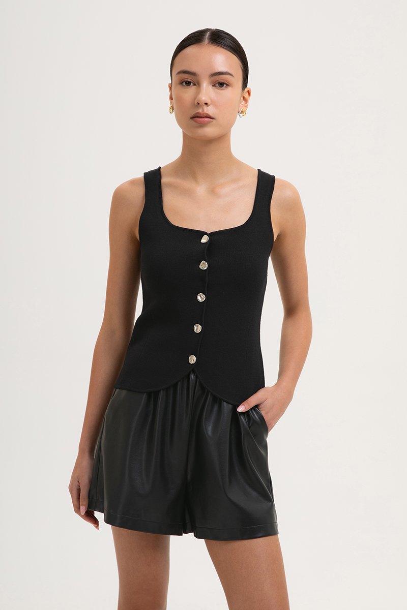 CELLO VEST KNIT TOP