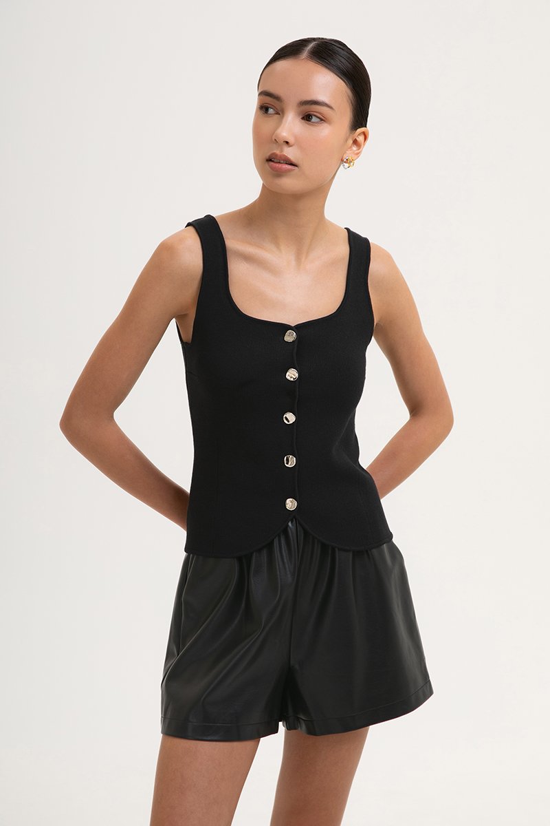 CELLO VEST KNIT TOP