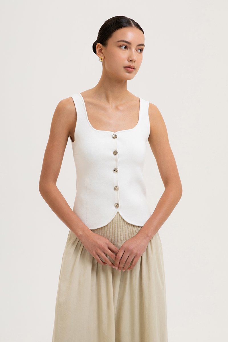 CELLO VEST KNIT TOP