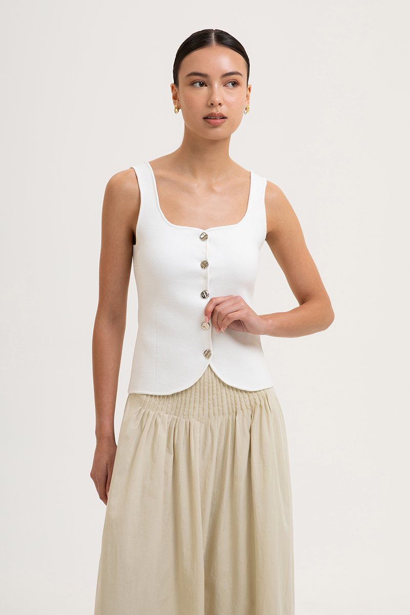 CELLO VEST KNIT TOP
