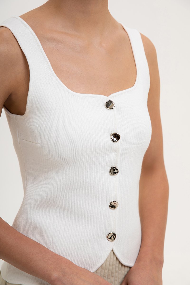 CELLO VEST KNIT TOP