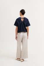 KAREN TIE BACK DENIM TOP