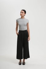 TANYA PLEATED WIDE LEG LINEN PANTS (PETITE)