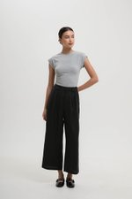 TANYA PLEATED WIDE LEG LINEN PANTS (PETITE)