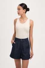 ALLEN CUFFED HEM DENIM SHORTS