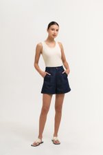 ALLEN CUFFED HEM DENIM SHORTS