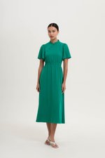 ZIVA BACK CUT OUT FLUTTER SLEEVE CHEONGSAM