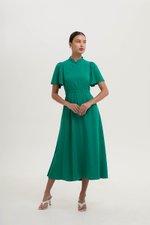 ZIVA BACK CUT OUT FLUTTER SLEEVE CHEONGSAM