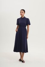 ZIVA BACK CUT OUT FLUTTER SLEEVE CHEONGSAM