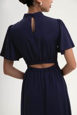 ZIVA BACK CUT OUT FLUTTER SLEEVE CHEONGSAM