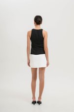 KATIYA RUCHED LINEN TOP