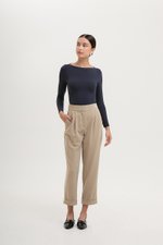 ZOE BOAT NECK LONG SLEEVE TOP