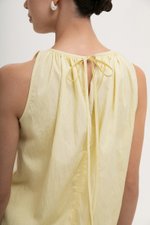 KEILA RUCHED TIE BACK TOP