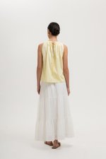 KEILA RUCHED TIE BACK TOP