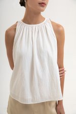 KEILA RUCHED TIE BACK TOP