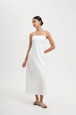 DEVON BIAS CUT MULTIWAY LINEN MAXI DRESS