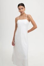 DEVON BIAS CUT MULTIWAY LINEN MAXI DRESS