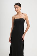 DEVON BIAS CUT MULTIWAY LINEN MAXI DRESS