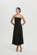 DEVON BIAS CUT MULTIWAY LINEN MAXI DRESS