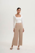 SALOME PLEATED ELASTIC PANTS