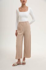 SALOME PLEATED ELASTIC PANTS