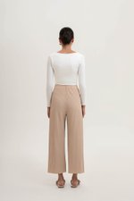 SALOME PLEATED ELASTIC PANTS