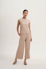 SALOME PLEATED ELASTIC PANTS