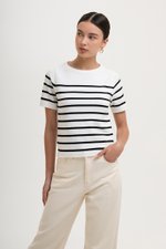 ELOWEN KNIT STRIPE TOP