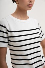 ELOWEN KNIT STRIPE TOP