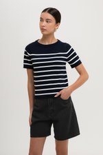 ELOWEN KNIT STRIPE TOP