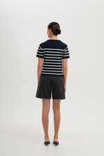ELOWEN KNIT STRIPE TOP