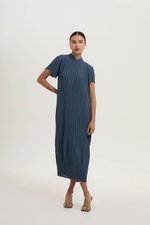 NOURIA PLEATED MAXI CHEONGSAM W SASH