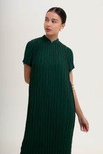 NOURIA PLEATED MAXI CHEONGSAM W SASH