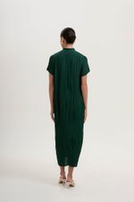 NOURIA PLEATED MAXI CHEONGSAM W SASH