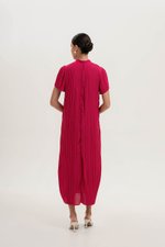NOURIA PLEATED MAXI CHEONGSAM W SASH