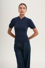 SHAINA CHEONGSAM KNIT TOP