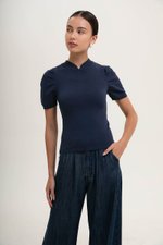 SHAINA CHEONGSAM KNIT TOP